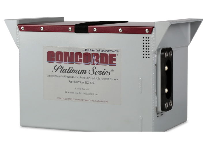 Concorde battery RG-624, 24Ah	FAA STC SR00864DE